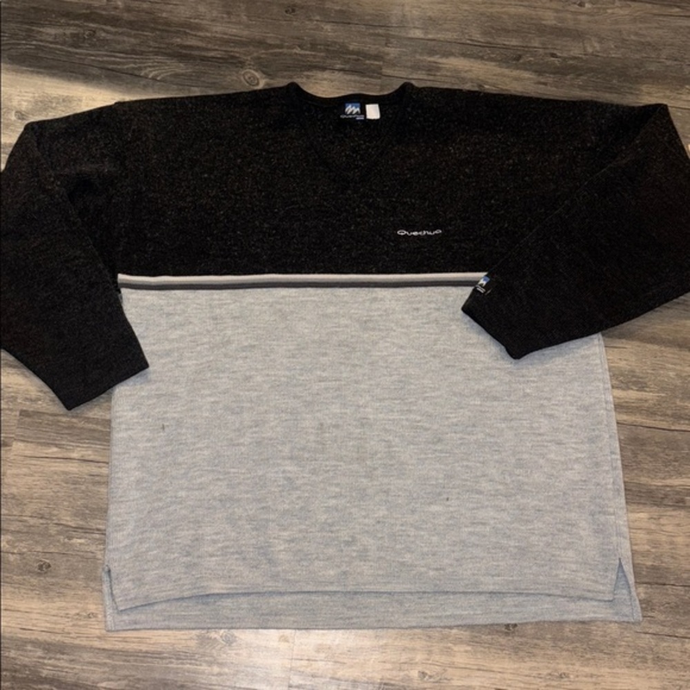QUECHUA Mens Y2K style wool sweater- XL